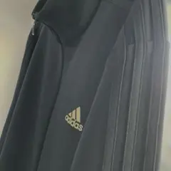 adidas 黒ジップアップ トラックジャケット　サイズL