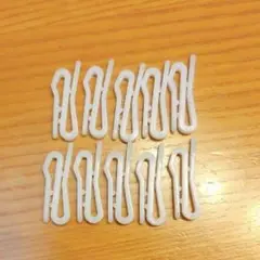 カーテンフック プラスチック 窓カーテン ドアカーテン ホワイト 10個
