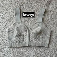 lawgy ニットビスチェ アイボリー レイヤードコーデ 淡色女子のサムネイル