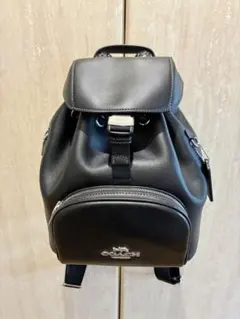【ほぼ未使用美品】COACH レザー リュック ブラックのサムネイル