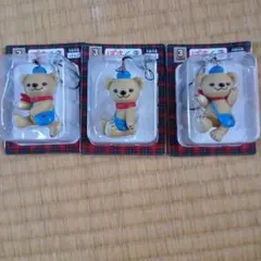 【コンプリート】ぽすくまフィギュアストラップ 3個セット