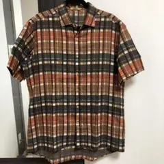 試着のみ新品RAIKA INDUSTRYライカインダストリー 半袖チェックシャツ