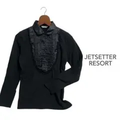 ☘️(M)JETSETTER フリル切り替えカットソープルオーバートップス長袖