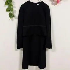 【ef-de】エフデ ジャケット セットアップ 9 黒 冠婚葬祭 フォーマル