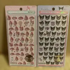 My Melody & Kuromi ボンボンドロップミニシールセット