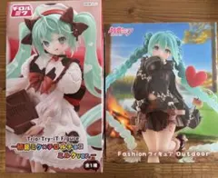 初音ミク チロルチョコ&Fasion Outdoorフィギュア2個セット