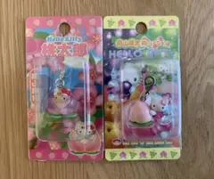 ご当地キティ ファスナーマスコット 岡山限定 桃太郎&桃バージョン