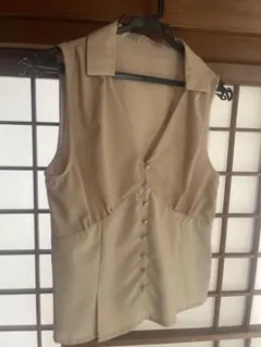 RESEXXY ジレ ベスト ベージュ Fサイズ ノースリーブ きれいめ