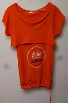 Dimensione Danza 半袖 ロング Tシャツ オレンジのサムネイル