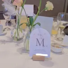 木製メモスタンド　テーブルナンバー　結婚式　ウェルカム　17個セット