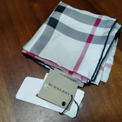 BURBERRY チェック柄 シルクスカーフ