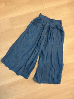 デニム ガウチョパンツ