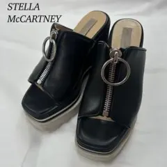 F716 21cm 34 ステラマッカートニー レザー 厚底サンダル レディース