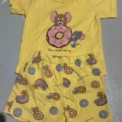80 トムとジェリー Tシャツショートパンツセットアップ半袖春夏ベビーbaiyaのサムネイル