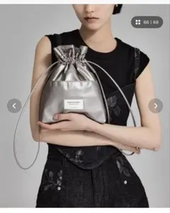 【beautiful people】《新型》2WAYショルダー巾着バッグ