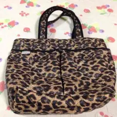 ★BEAMS LIGHTS★レオパード柄キルティングバッグ