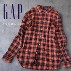 ギャップ　長袖 フランネルシャツ レディースチェック柄　Ｌ