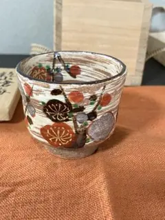 京焼　陶葊窯　土渕善丕氐⭐︎乾山槍梅　ぐい呑