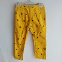 BABYDOLL コーデュロイパンツ(100)黄色 ストレッチ プリント