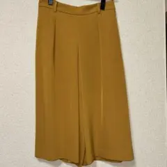 マスタード ガウチョパンツ ゴムウエスト