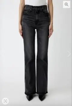 【未使用】MOUSSY MVS BLACK FLARE デニム 22