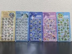 ぷっくりシール 9枚＋おまけ3枚 まとめ売り 海洋動物 サメ カエル