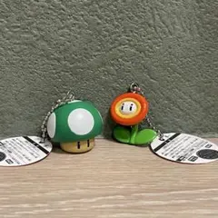 スーパーマリオ キーホルダー フラワー キノコ