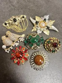 0329-9 ヴィンテージ ブローチ まとめ売り アクセサリー