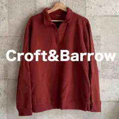 Croft&Barrow 短丈　ハーフジップ スウェット　トレーナー