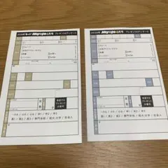 Myojo 2026 6月号 プレゼント&アンケート 応募用紙 2枚