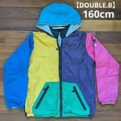 DOUBLE.B マルチカラー フード取り外し可　ジャケット 160cm