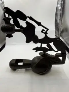 ヴィンテージ インディアン ステンレス カービングフォーク ナイフ