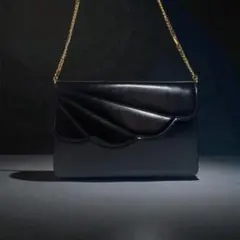 ヴィンテージ マルエム チェーン ショルダーバッグ パーティーバッグ ブラック