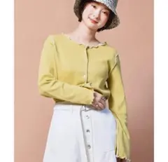 レトロガール　配色メロウワッフル2WAYTee