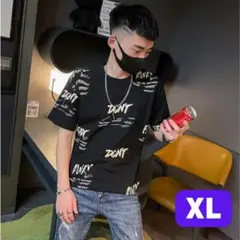 ♥再入荷♥Tシャツ　メンズ　XL　ユニセックス　半袖　黒　人気　海外　韓国