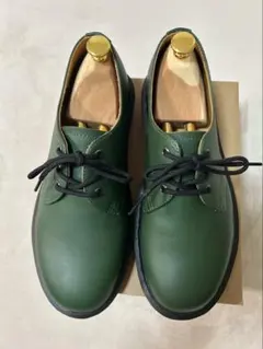 【美品】Dr.Martens ドクターマーチン　グリーンレースアップシューズ