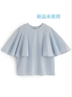 ケープ風スリーブブラウス