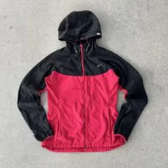 Nike フード付きナイロンジャケット S 赤/黒
