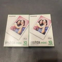 【新品】instax mini チェキフィルム 10枚セット× 2