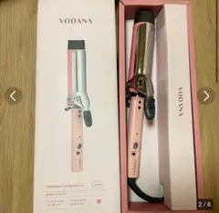 VODANA ボダナ カールヘアアイロン コテ 40mm ヘアクリップ・箱無し