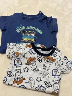 80 男の子 ロンパース ディズニー トイストーリー くま