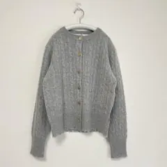 【新品】ADAWAS カシミヤケーブルニット カーディガンのサムネイル