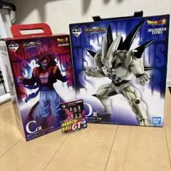 ドラゴンボール 一番くじ 超サイヤ人4 ゴジータ 超一星龍　ロゴスタンド セット
