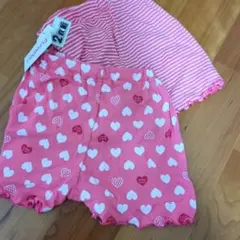 ハート柄ピンク半ズボン 120