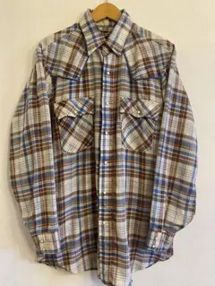 70s Levis リーバイス　ウエスタンシャツ　チェック柄 長袖シャツ