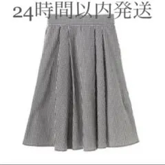 【匿名配送】earth music&echolgy フレアータックミディスカート