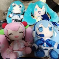 初音ミク ぬいぐるみ まとめ売り 雪ミク 桜ミク シナモロール