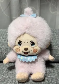 モンチッチ　コットンキャンディＬサイズぬいぐるみ ピンク