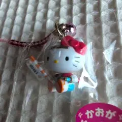 未使用品.+【桃太郎】ハローキティ根付ストラップ