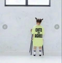 LOWRYS FARM USAバックプリントワンピース140150